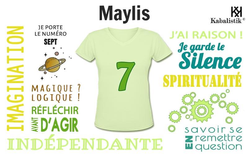 La signification numérologique du prénom Maylis
