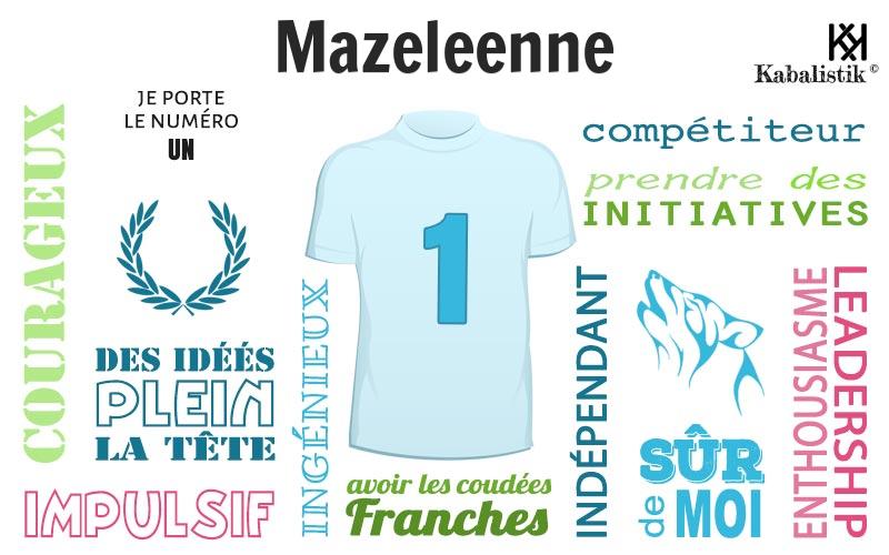 La signification numérologique du prénom Mazeleenne