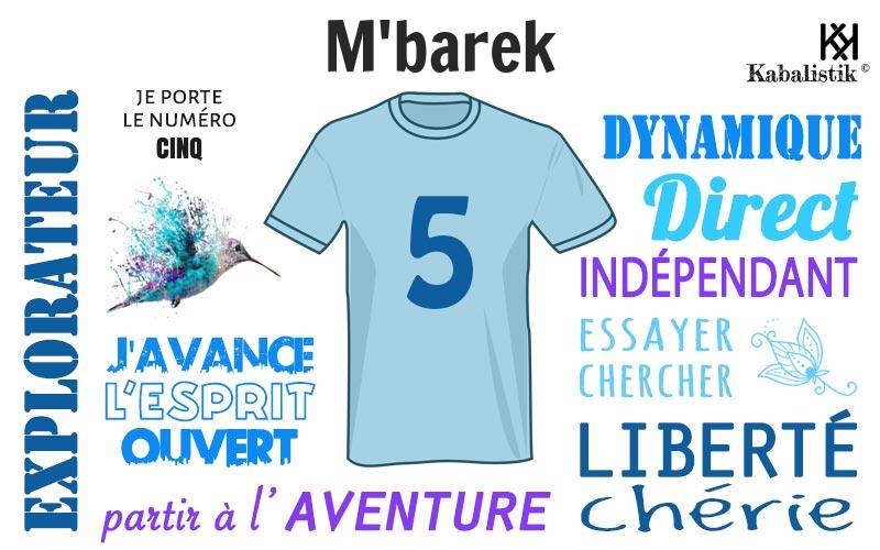 La signification numérologique du prénom M'barek