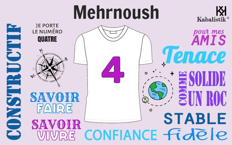 La signification numérologique du prénom Mehrnoush