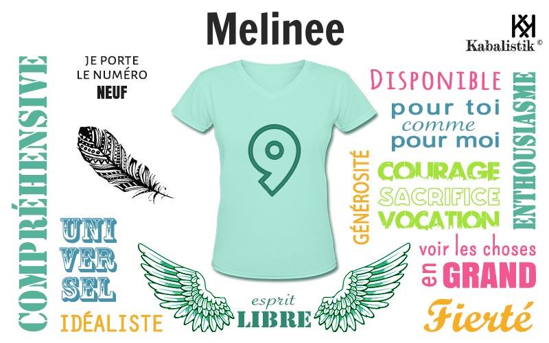 La signification numérologique du prénom Melinee