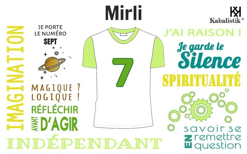 La signification numérologique du prénom Mirli