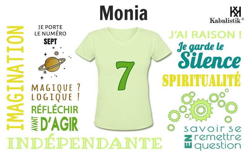 La signification numérologique du prénom Monia