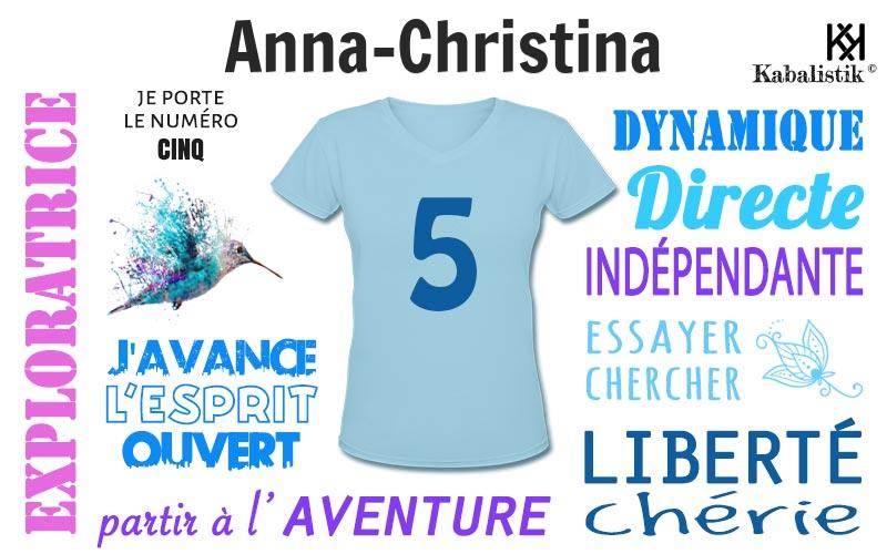La signification numérologique du prénom Anna-christina
