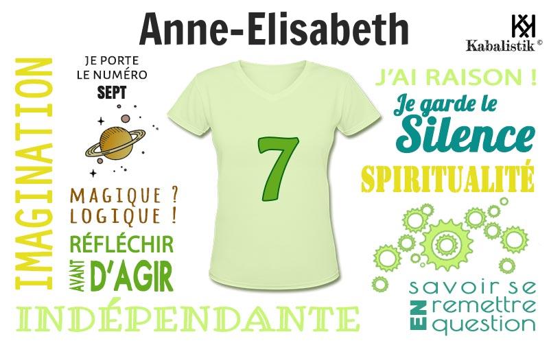 La signification numérologique du prénom Anne-elisabeth