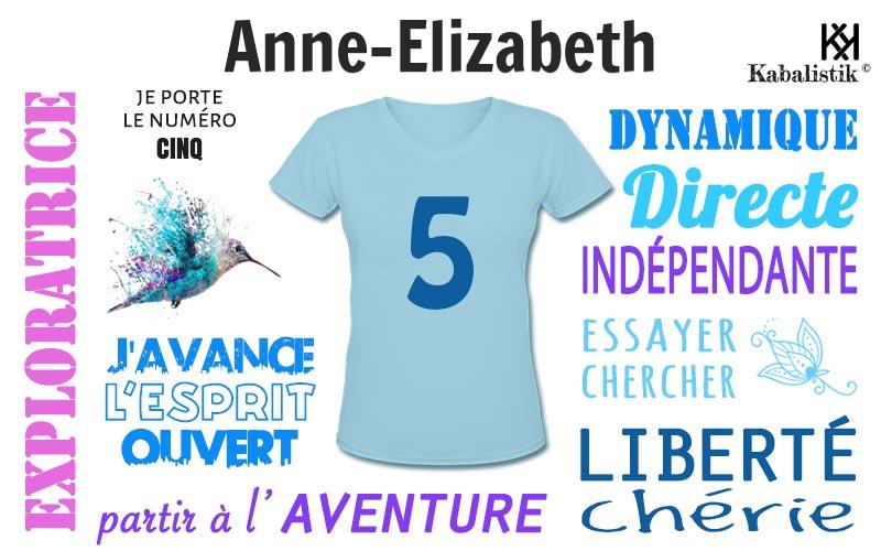 La signification numérologique du prénom Anne-elizabeth