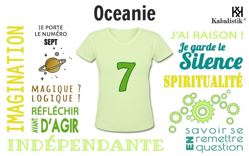 La signification numérologique du prénom Oceanie