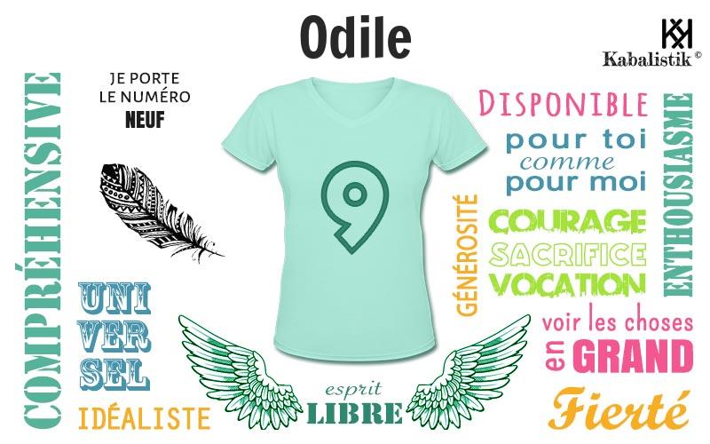 La signification numérologique du prénom Odile