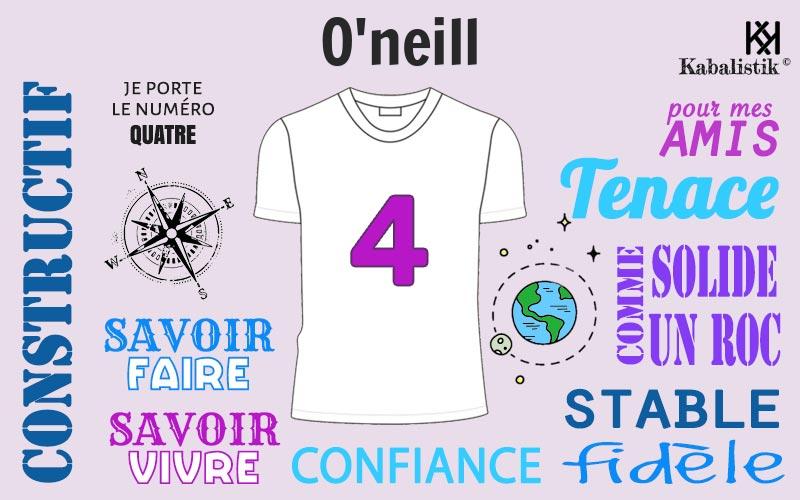 La signification numérologique du prénom O'neill