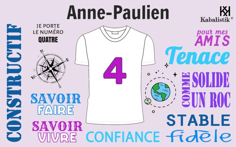 La signification numérologique du prénom Anne-paulien