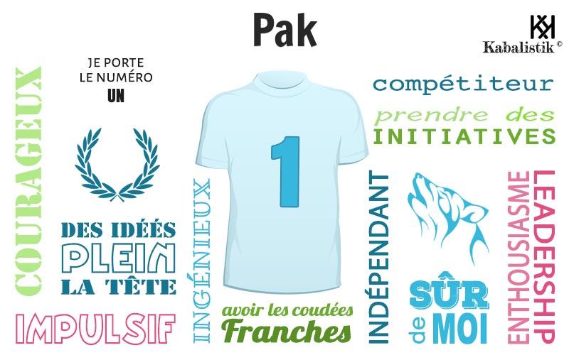 La signification numérologique du prénom Pak