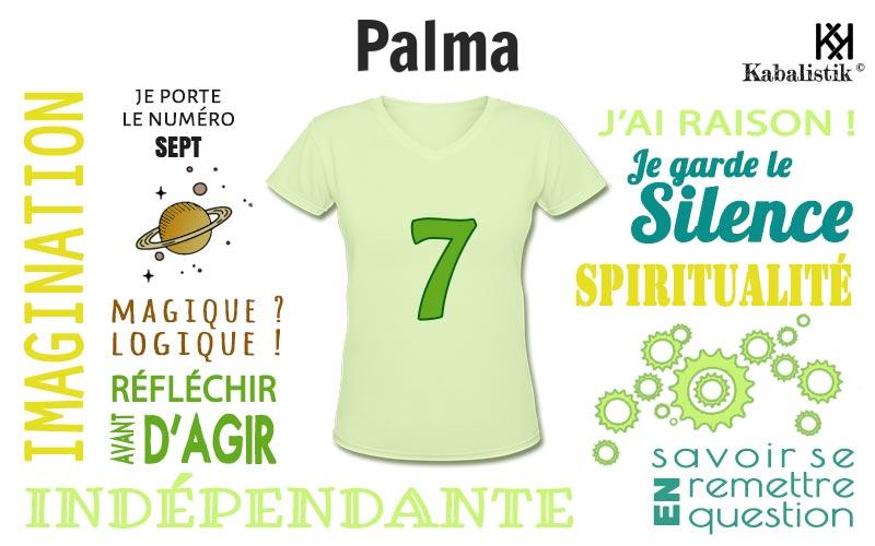 La signification numérologique du prénom Palma