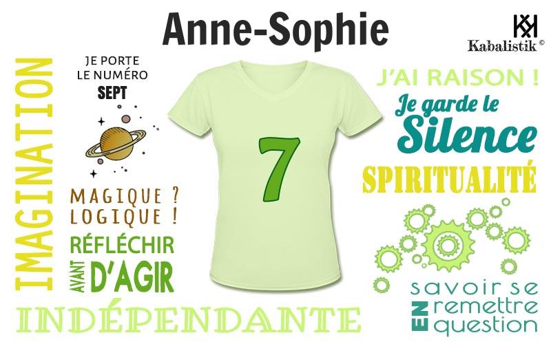 La signification numérologique du prénom Anne-sophie