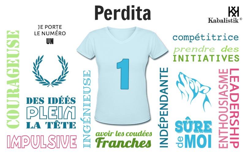 La signification numérologique du prénom Perdita