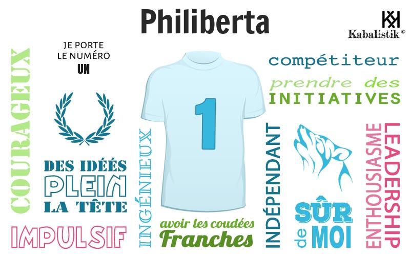La signification numérologique du prénom Philiberta