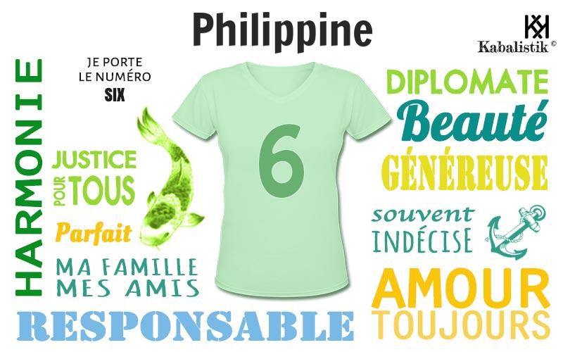 La signification numérologique du prénom Philippine