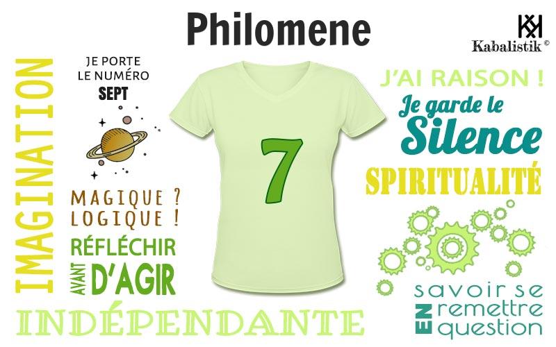 La signification numérologique du prénom Philomene