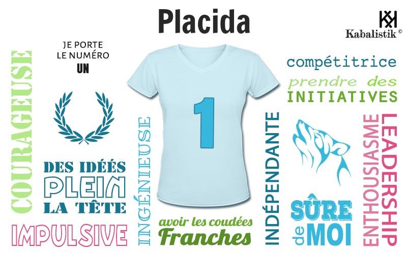 La signification numérologique du prénom Placida
