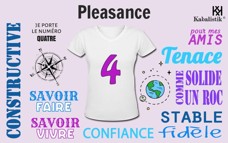 La signification numérologique du prénom Pleasance