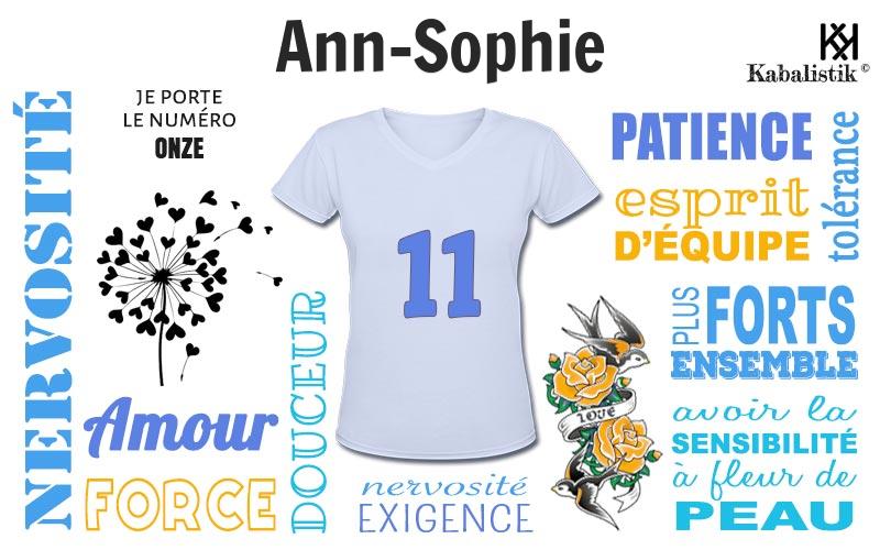 La signification numérologique du prénom Ann-sophie