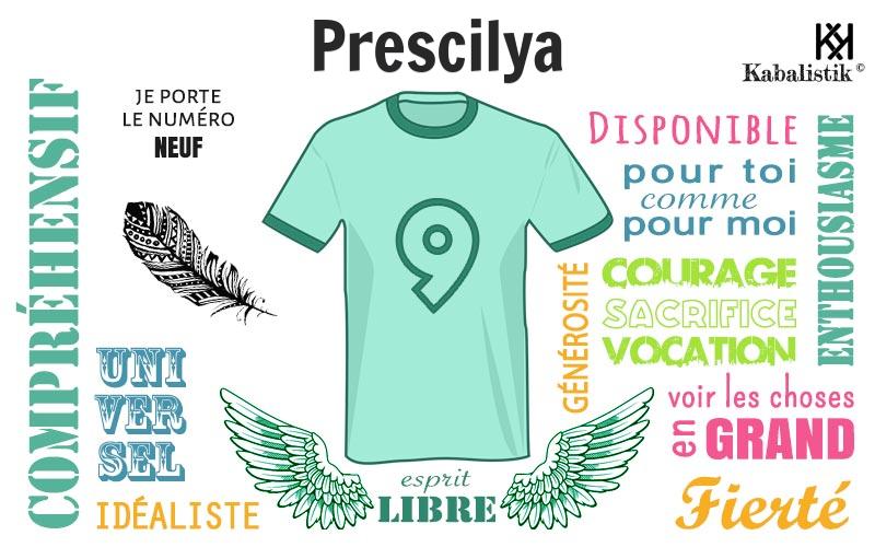 La signification numérologique du prénom Prescilya