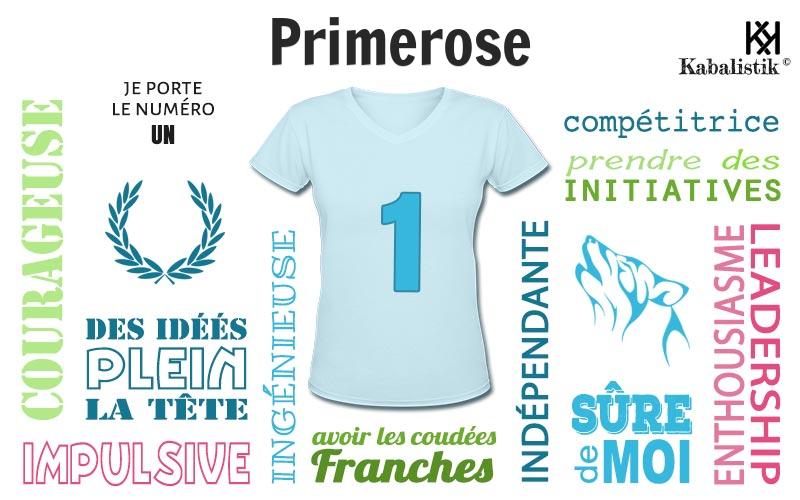 La signification numérologique du prénom Primerose