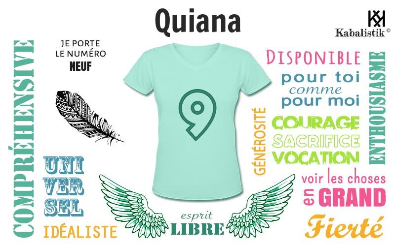 La signification numérologique du prénom Quiana