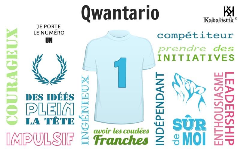 La signification numérologique du prénom Qwantario