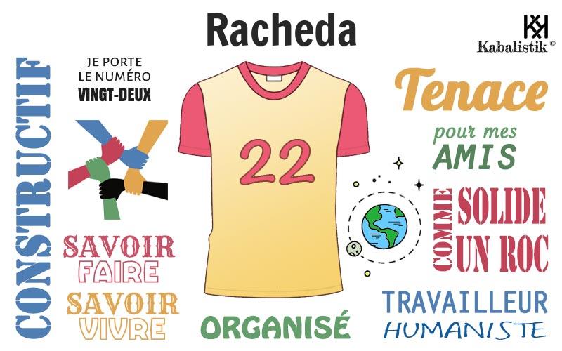 La signification numérologique du prénom Racheda