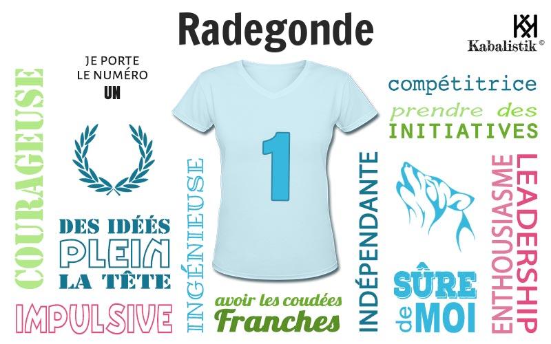 La signification numérologique du prénom Radegonde