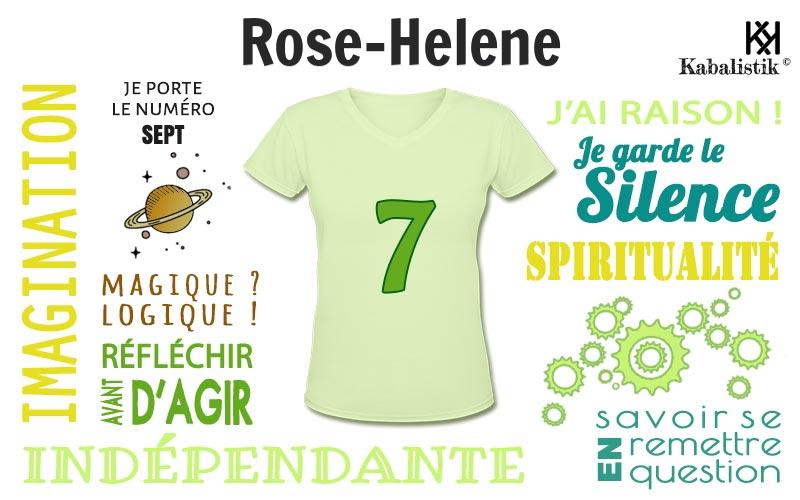 La signification numérologique du prénom Rose-helene