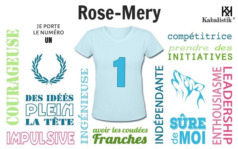 La signification numérologique du prénom Rose-mery