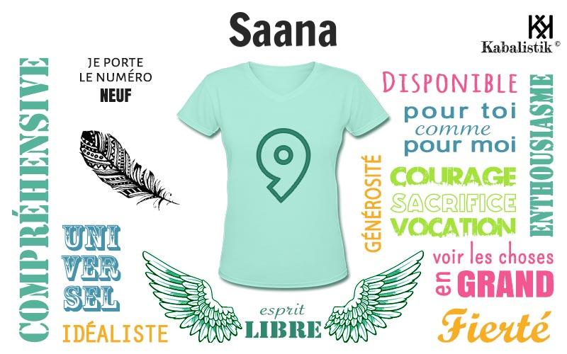La signification numérologique du prénom Saana