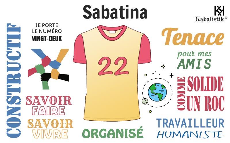 La signification numérologique du prénom Sabatina