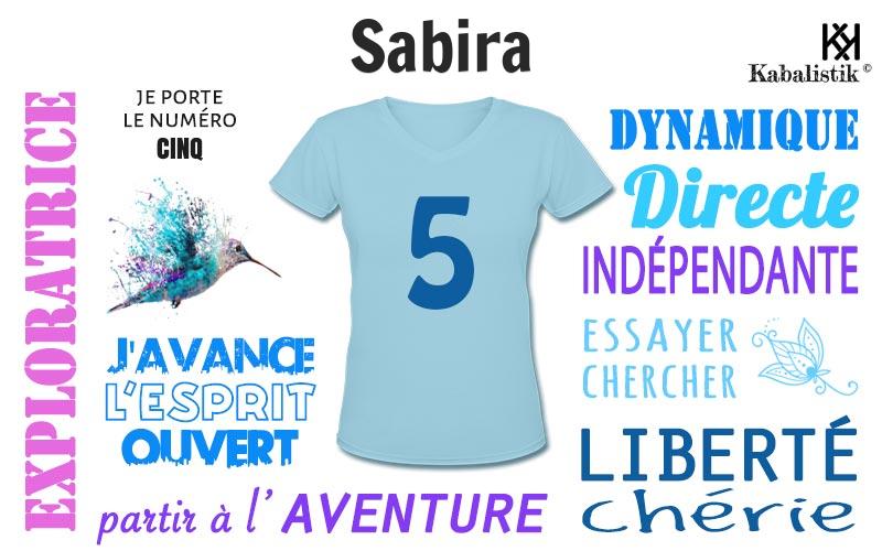 La signification numérologique du prénom Sabira