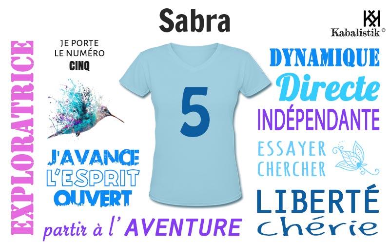 La signification numérologique du prénom Sabra