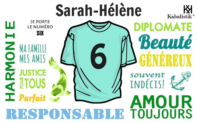 La signification numérologique du prénom Sarah-hélène