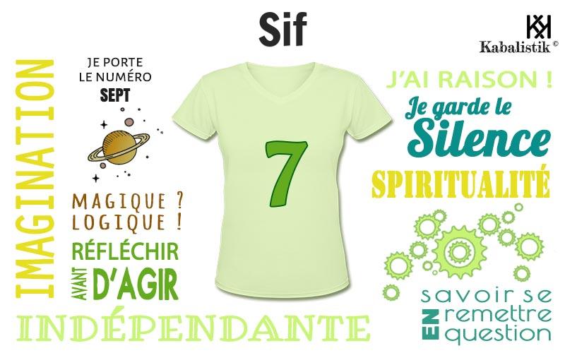 La signification numérologique du prénom Sif