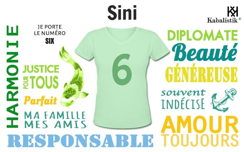 La signification numérologique du prénom Sini