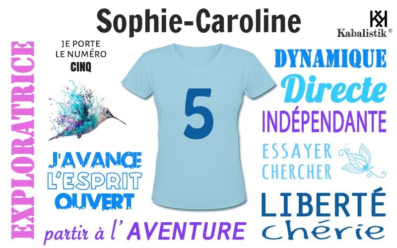La signification numérologique du prénom Sophie-caroline