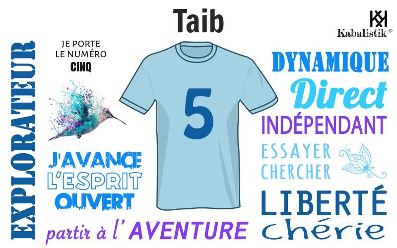 La signification numérologique du prénom Taib