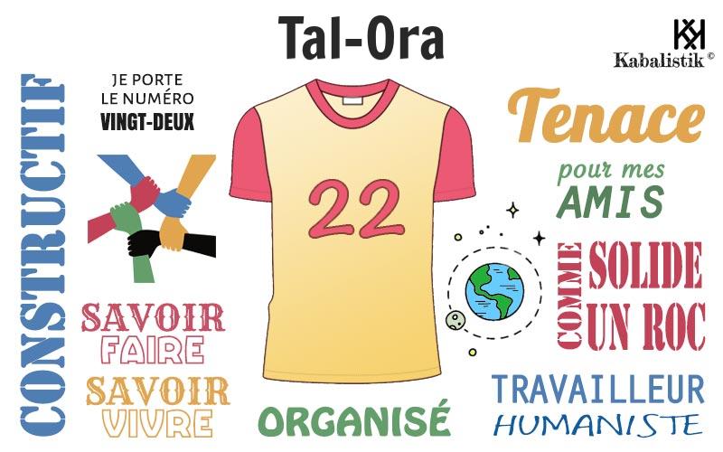 La signification numérologique du prénom Tal-ora