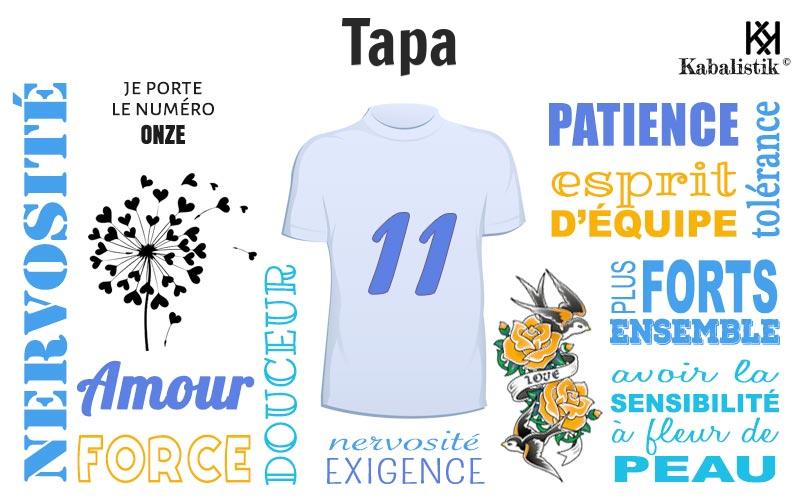 La signification numérologique du prénom Tapa