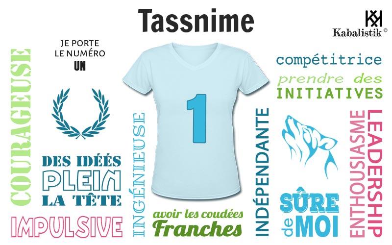 La signification numérologique du prénom Tassnime