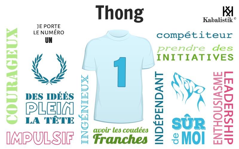 La signification numérologique du prénom Thong