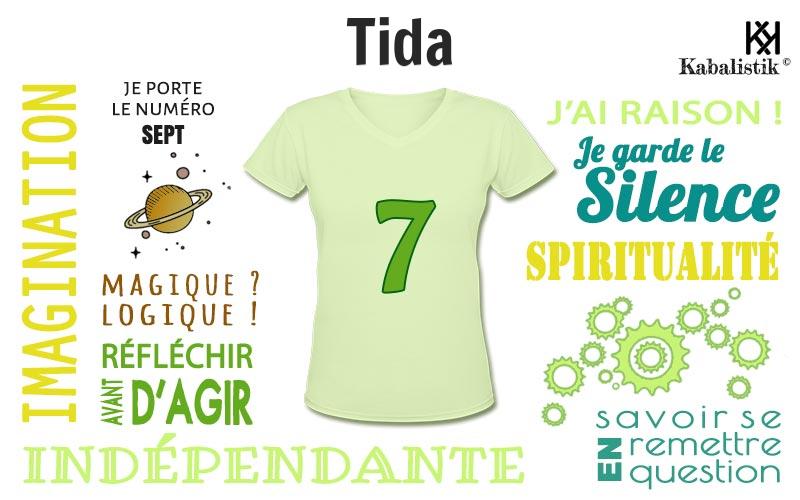 La signification numérologique du prénom Tida