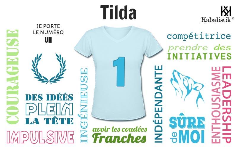 La signification numérologique du prénom Tilda