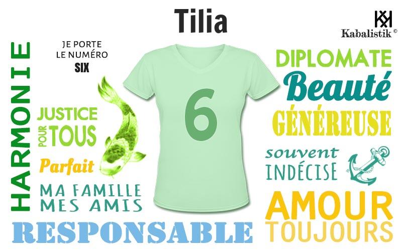 La signification numérologique du prénom Tilia