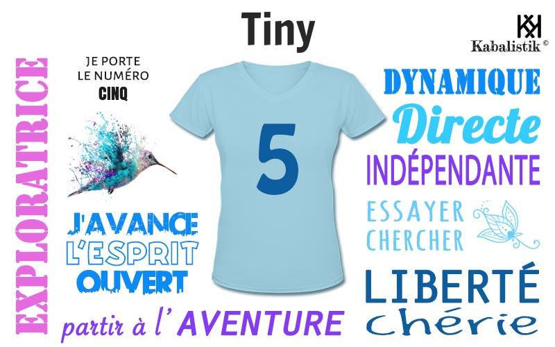 La signification numérologique du prénom Tiny