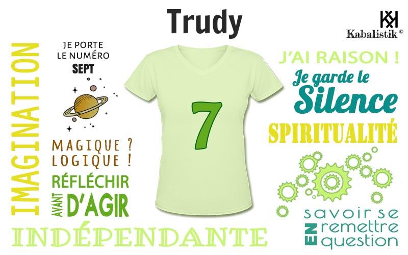 La signification numérologique du prénom Trudy